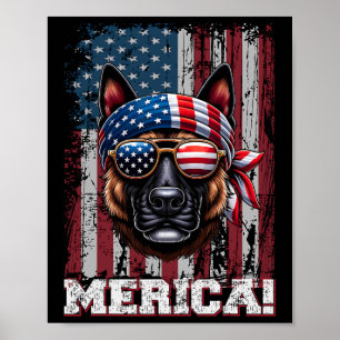 Poster Berger néerlandais patriotique Amoureux des chiens