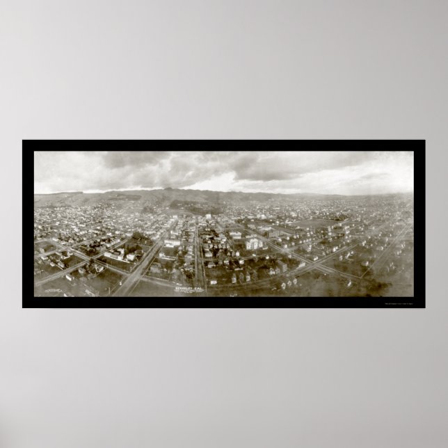 Poster Berkeley Airship Photo 1908 (Devant)