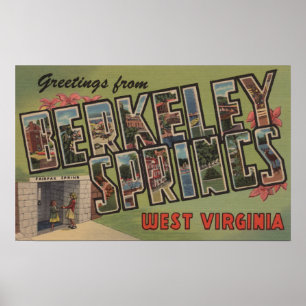 Poster Berkeley Springs, la Virginie Occidentale