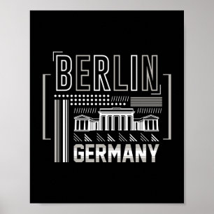 Poster Berlin Allemagne Architecture Moderne Graphique