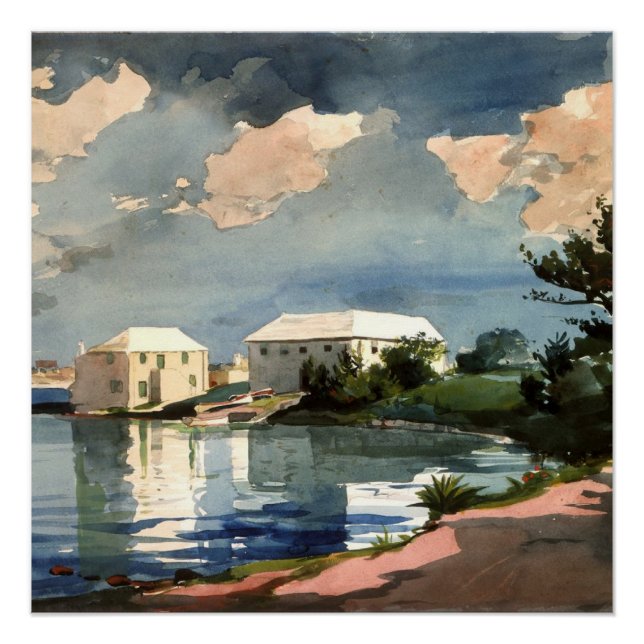 Poster Bermudes, Bouteille de sel, fine art (Devant)