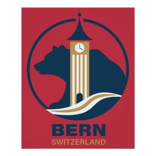 Poster Berne Suisse Europe