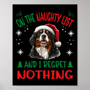 Poster Bernese Mountain Christmas Chien race Designs Uni-