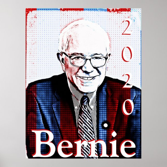 Poster Bernie Sanders Élection présidentielle 2020 (Devant)