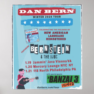 Poster Bernstein et l'affiche de l'IJBC Winter Tour 2024