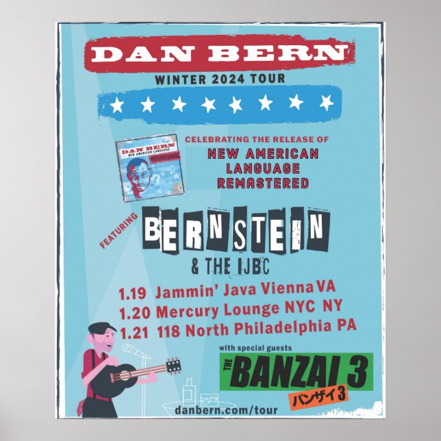 Poster Bernstein et l'affiche de l'IJBC Winter Tour 2024 (Devant)