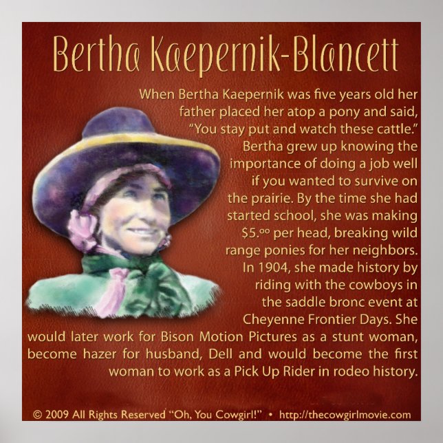 Poster Bertha Kaepernik-Blancett (Devant)