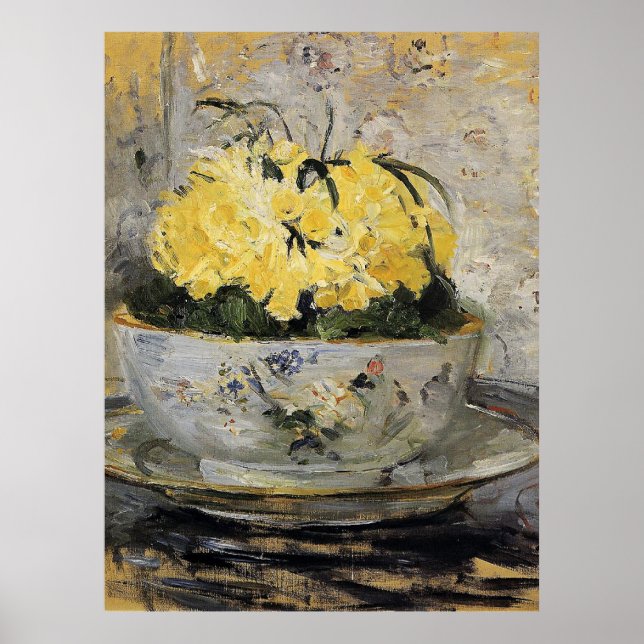 Poster Berthe Morisot - Daffodiles, art, (Devant)