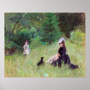 Poster Berthe Morisot - Dans un parc