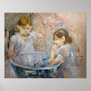 Poster Berthe Morisot - Enfants à la vasque