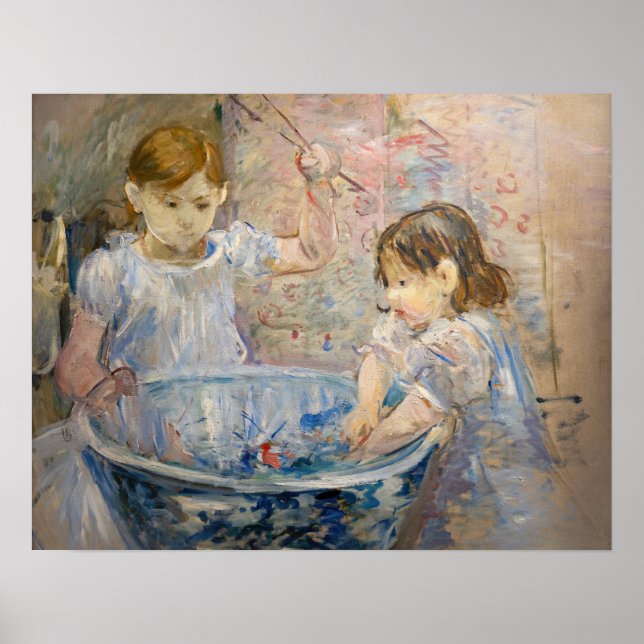 Poster Berthe Morisot - Enfants dans le bassin (Devant)
