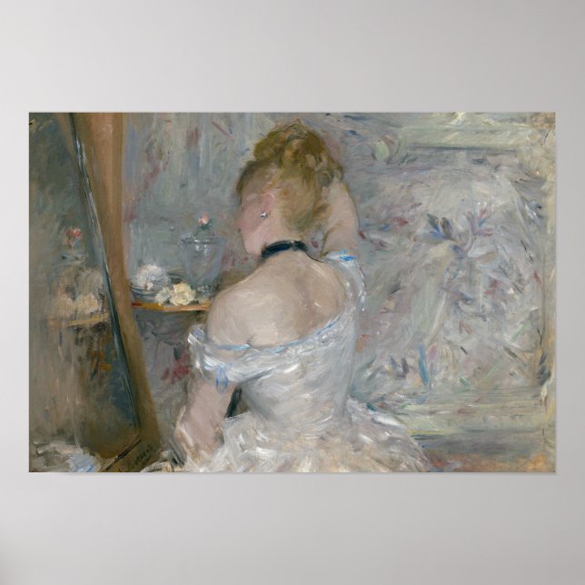 Poster Berthe Morisot - Femme à sa Toilette (Devant)