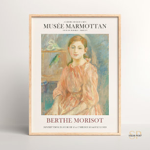Poster Berthe Morisot Fille avec Parakeart Imprimer