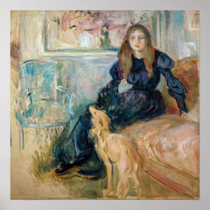 Poster Berthe Morisot - Julie et son lévrier Laerte