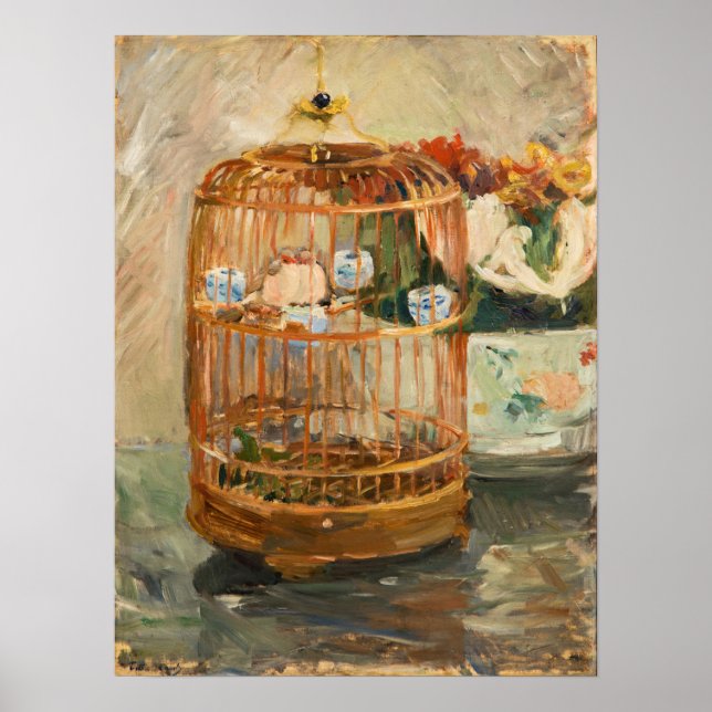 Poster Berthe Morisot - La Cage (Devant)