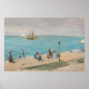 Poster Berthe Morisot - Sur la plage, Les Petites-Dalles