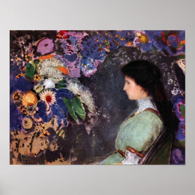 Poster Bertrand-Jean Redon - Portrait de Violet Heyman (Devant)