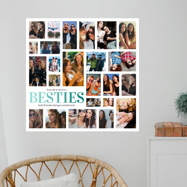 Poster Besoins | Collage photo des meilleurs amis (Créateur téléchargé)
