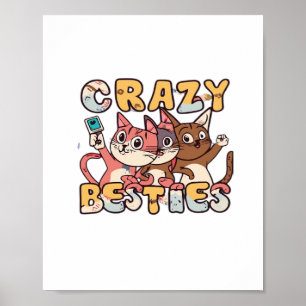 Poster Besoins fou Prendre des selfies amusants Travail B