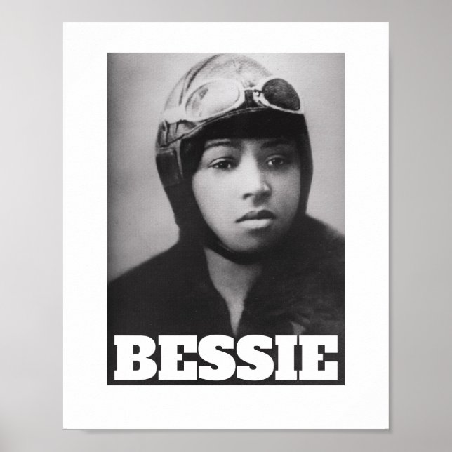Poster Bessie Coleman - Pionnier de l'aviation (Devant)