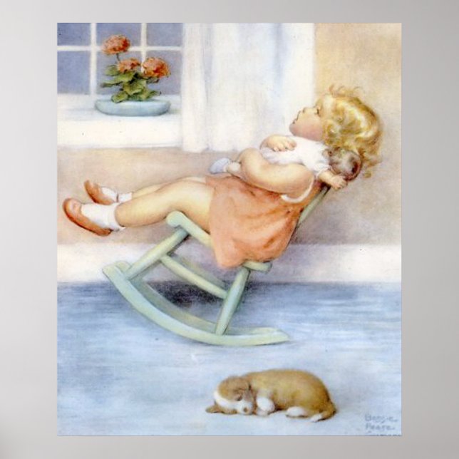 Poster Bessie Pease Guttman Adorable Petite Petite Jeune  (Devant)