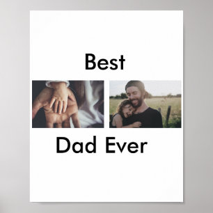 Poster best dad ever happy fête des pères ajouter votre p