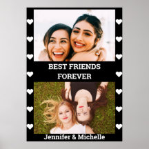 Best Friends Forever 2 Photo personnalisée et nom 