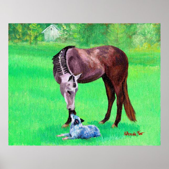 Poster Best Friends Quarter Horse Australian Cattle Dog (Devant)