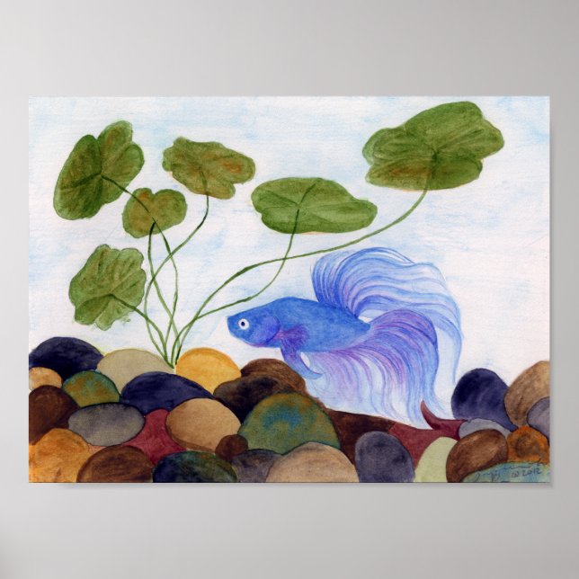 Poster Bêta bleu (Devant)