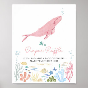 Poster Bétale sous le Baby shower de la mer Déchets Signe