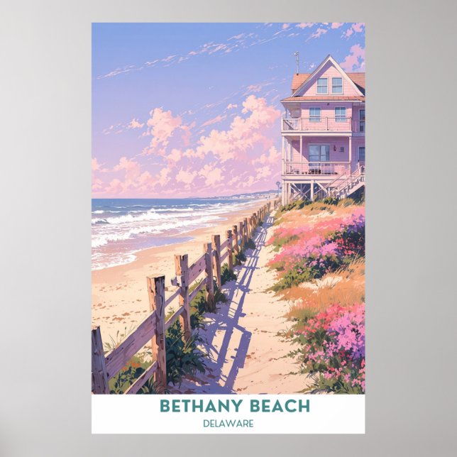 Poster Bethany Beach, Delaware Seashore (Devant)