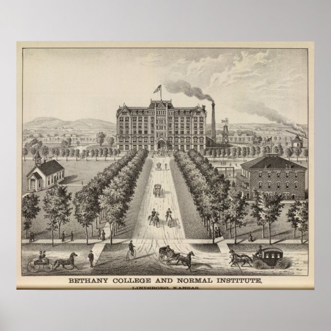 Poster Bethany College, Lindsborg, Kansas (Devant)