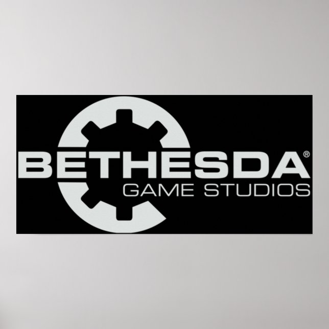 Poster Bethesda Game Studios Logo Grey (Devant)