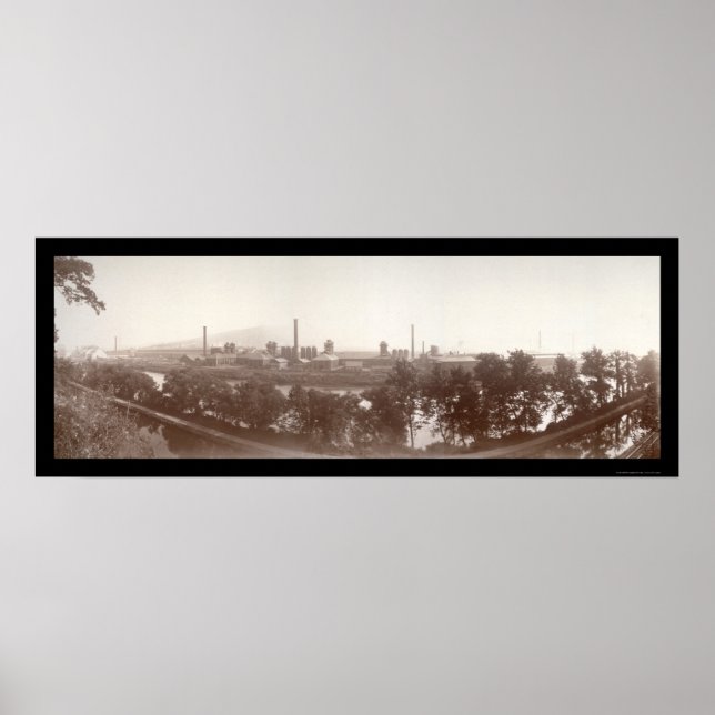 Poster Bethlehem Steel Works Photo 1896 (Devant)
