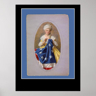 Poster Betsy Ross et l'affiche du drapeau