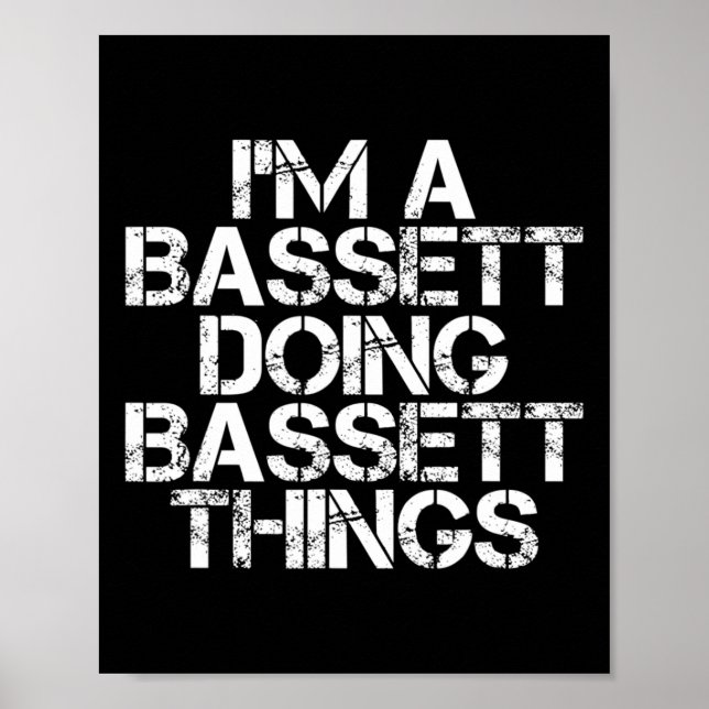 Poster Bett Funny Nom de famille Arbre de famille Anniver (Devant)