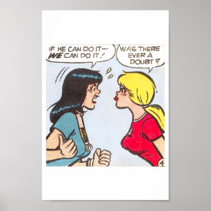 Poster Betty  Veronica Comic Strip