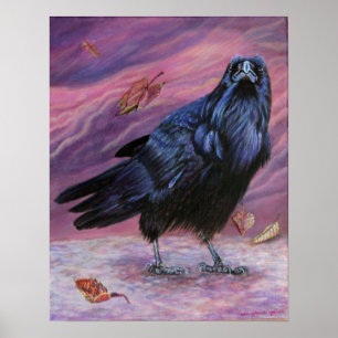 Poster Between Worlds Raven Imprimer par Michaeline McDon
