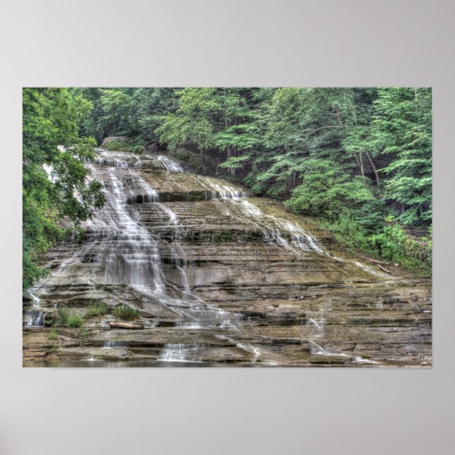 Poster Beurre Chutes, Ithaca, New York (Devant)