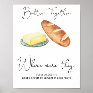 Poster beurre, douche nuptiale. Où Étaient-Ils
