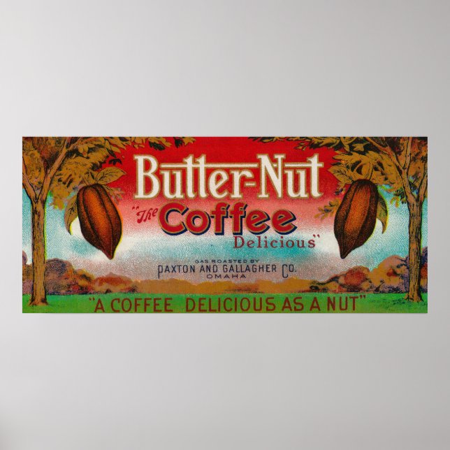 Poster Beurre Nut LabelOmaha, NE (Devant)
