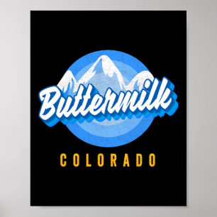 Poster Beurre Snowboard Co Ski Colorado Mountain S