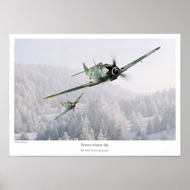 Poster BF 109G "Erich Hartmann" (Devant)