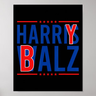 Poster Bheimer 2024 Funny Kamala Harris W Democrat Politi