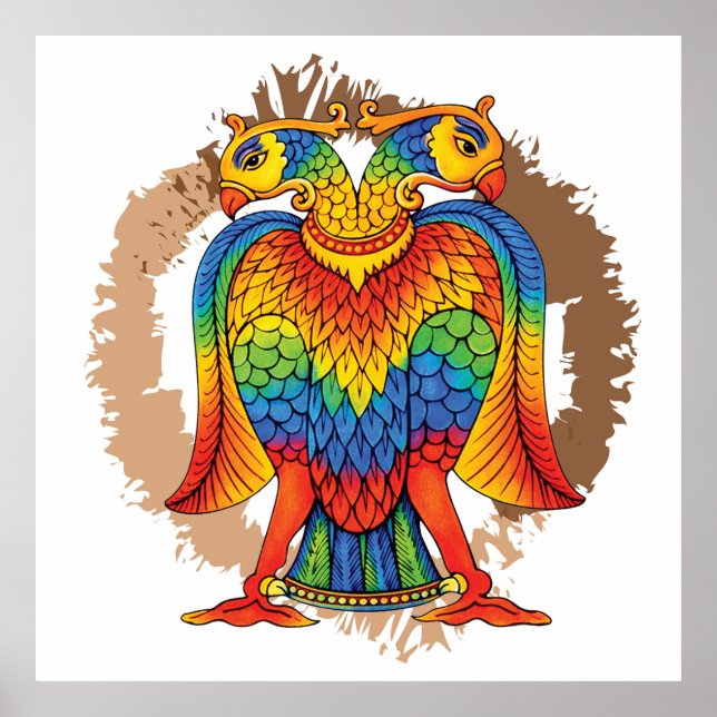 Poster Bherunda bird (Devant)