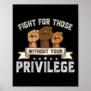 Poster Bhm Lutte pour sans votre privilège Histoire noire
