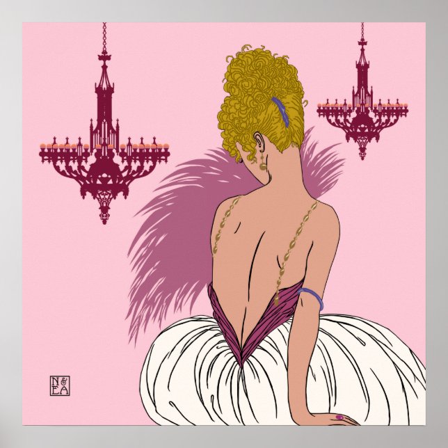 Poster Bianca en rose - Imprimés/Affiches (Devant)