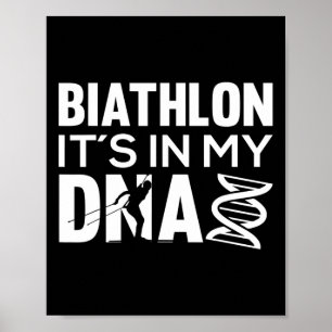 Poster Biathlon C'est dans ma motivation pour un biathlèt