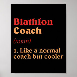 Poster Biathlon Coach Définition Funny Biathlète Humour 5