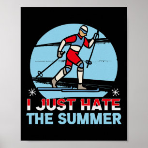 Poster Biathlon Je Déteste Juste Le Skie D'Été